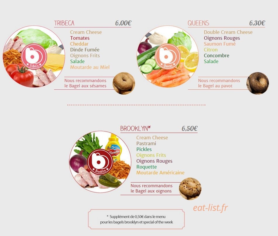 Bagel Bagels — carte page 2