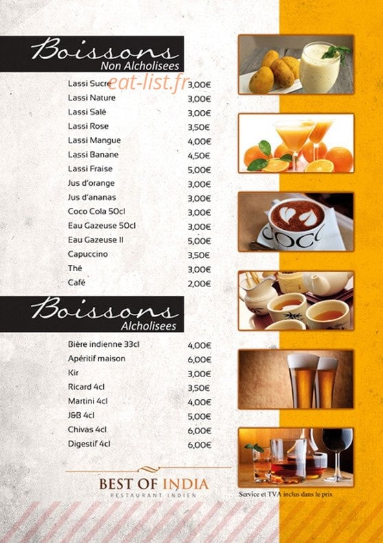 Best of India — carte page 9
