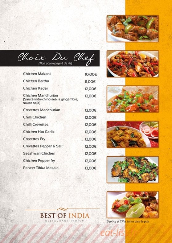 Best of India — carte page 8
