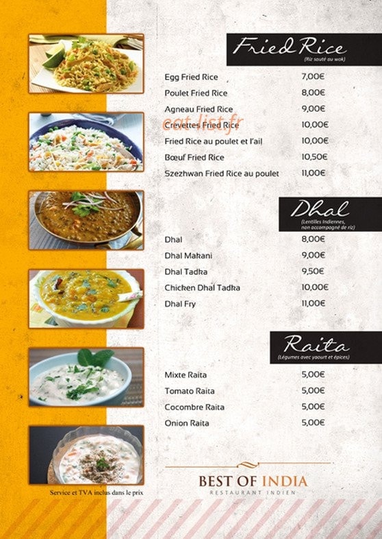 Best of India — carte page 7