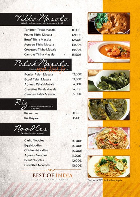 Best of India — carte page 6