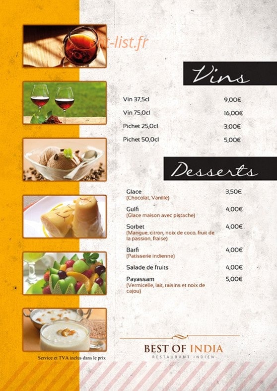 Best of India — carte page 10