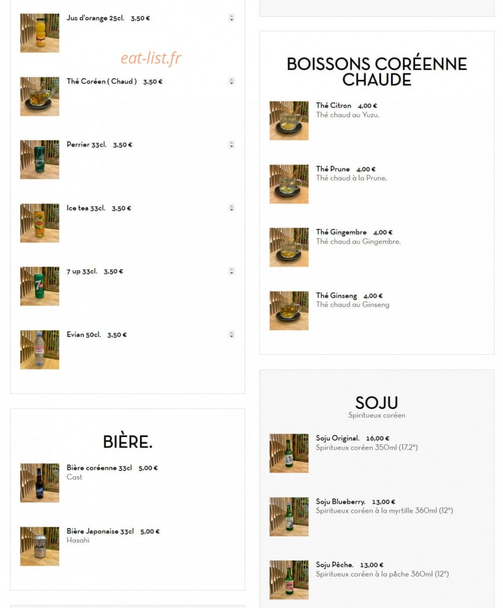 Bibim House — carte page 4