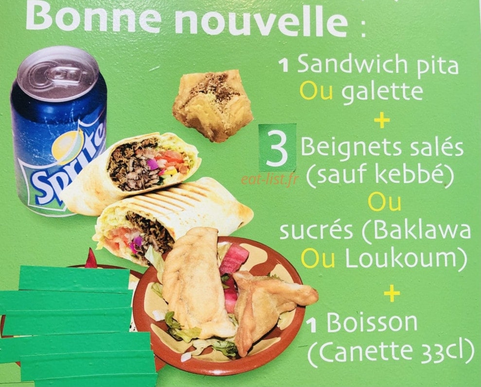 Big Falafel — carte page 3