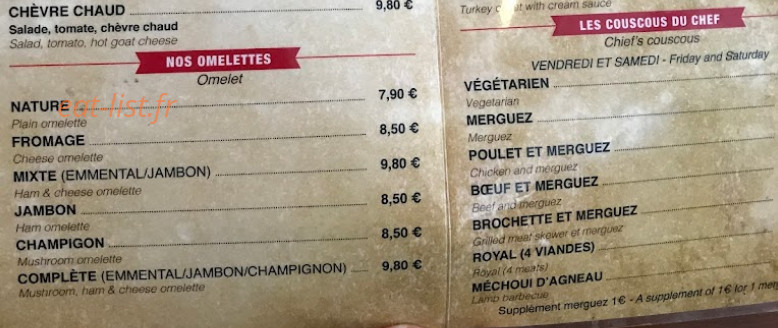 Bistro Lafayette — carte page 2