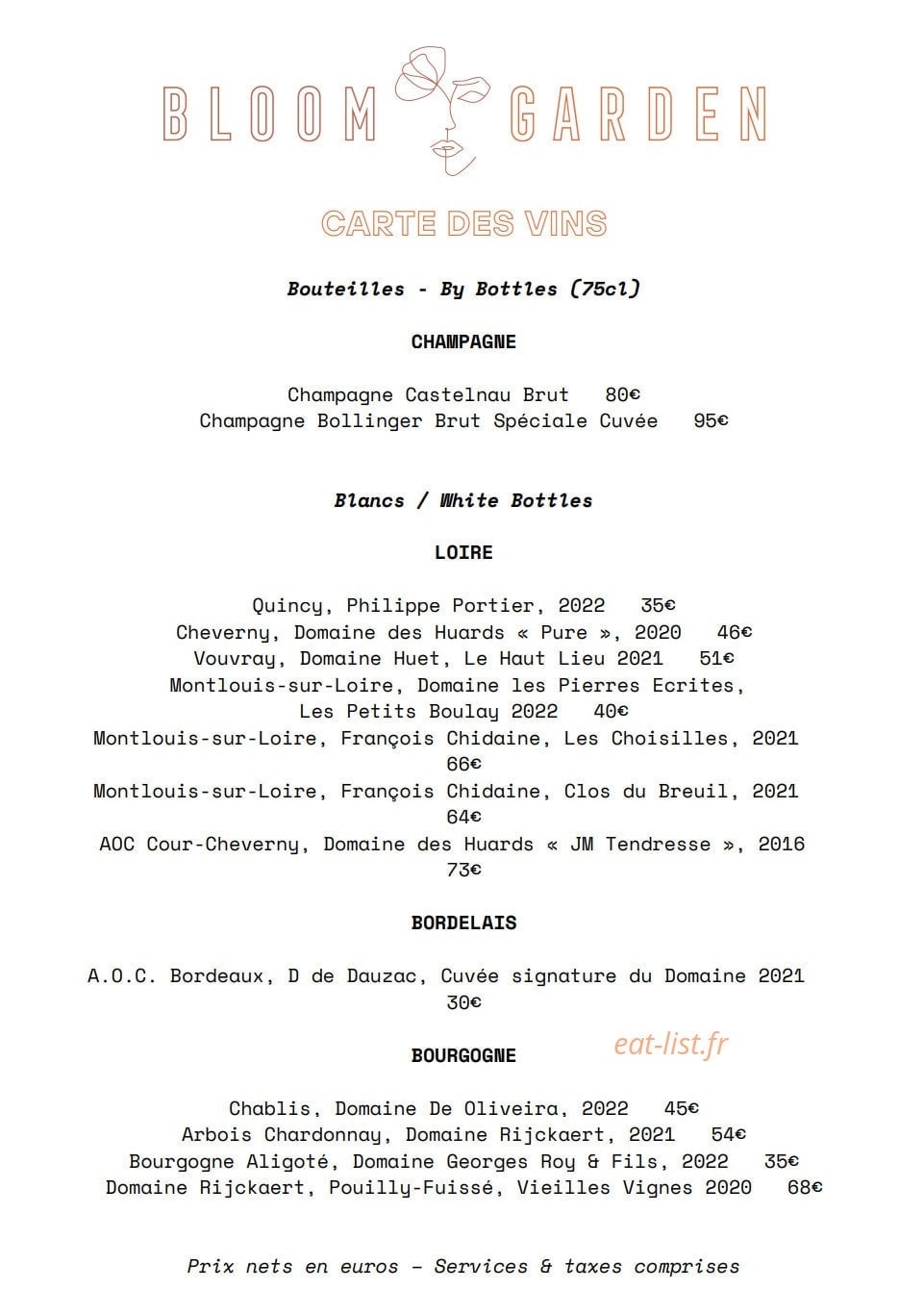 Bloom Garden — carte page 8