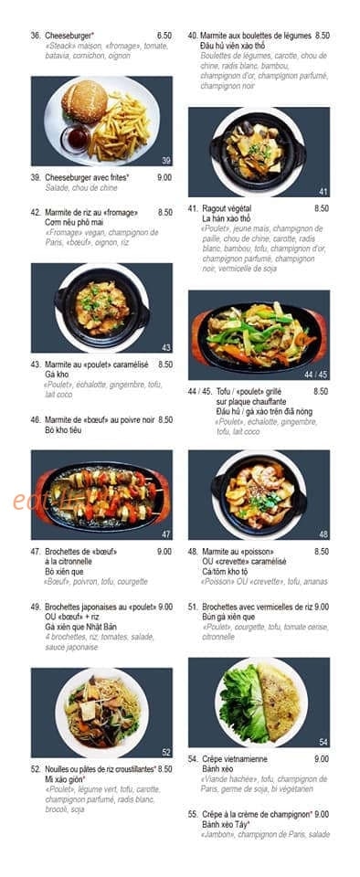 Bodhi Vegan — carte page 4