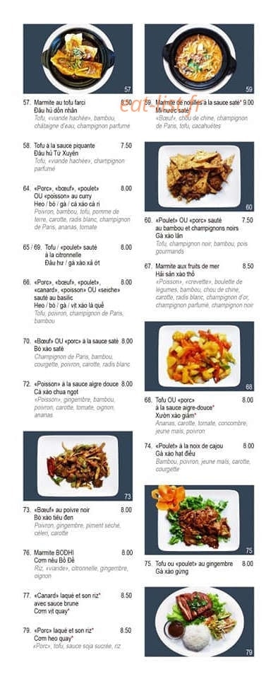 Bodhi Vegan — carte page 3
