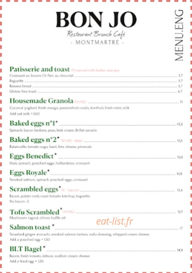 Bon Jo — carte page 1
