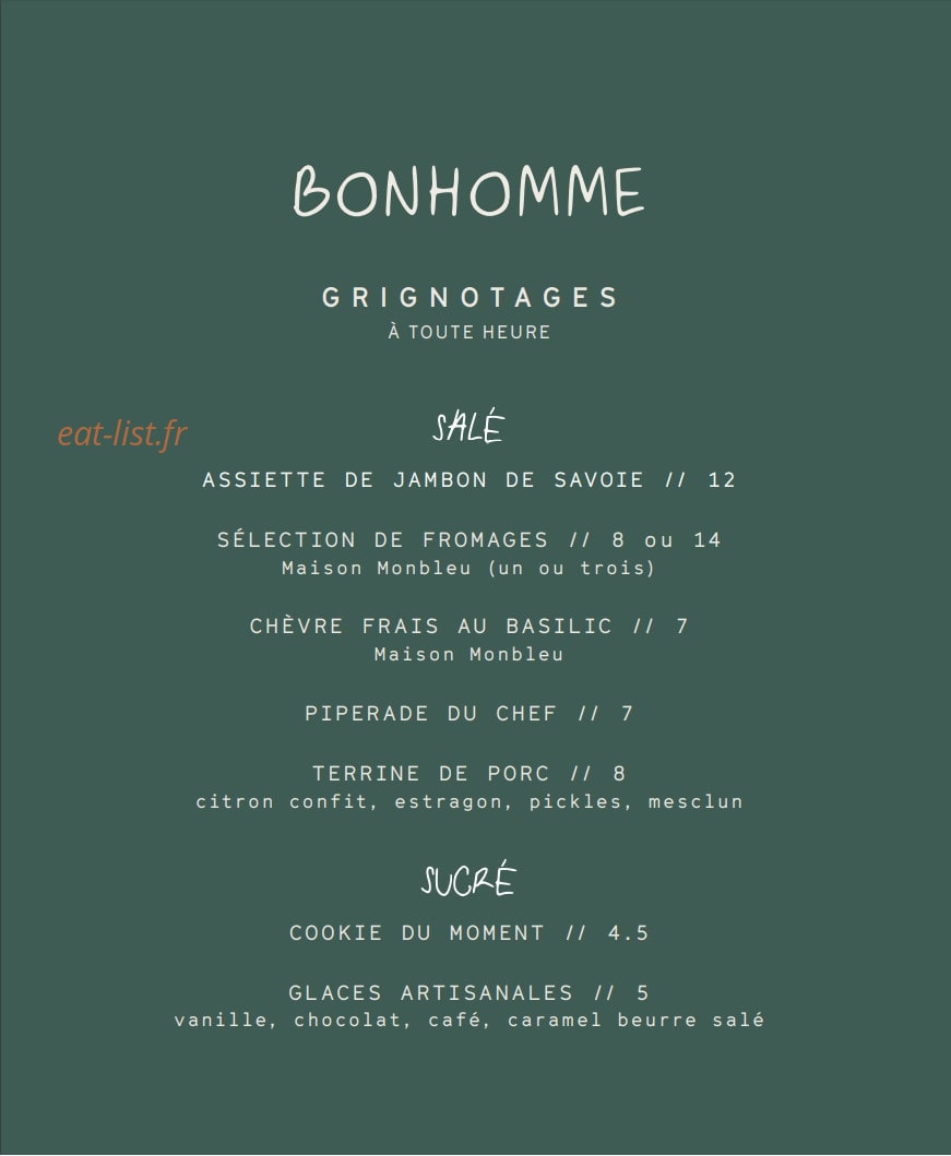 Bonhommel — carte page 1