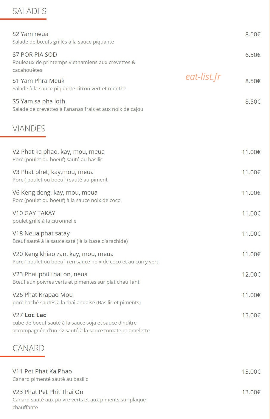 Boua Thaï — carte page 2