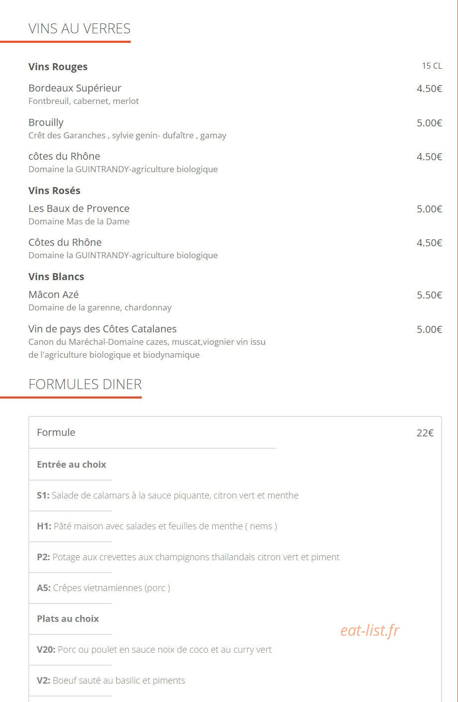Boua Thaï — carte page 6