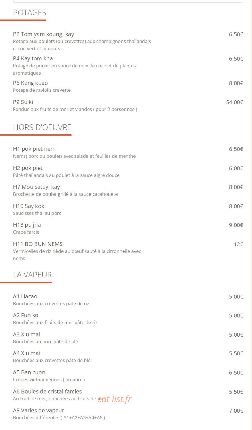 Boua Thaï — carte page 3