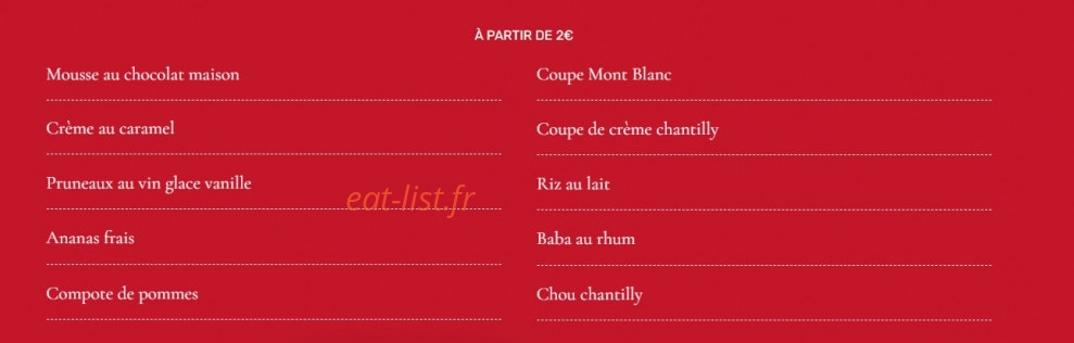 Bouillon Chartier — carte page 6