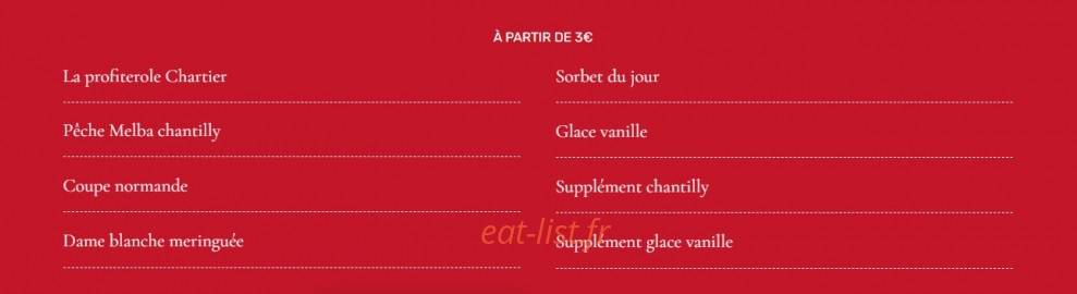 Bouillon Chartier — carte page 7