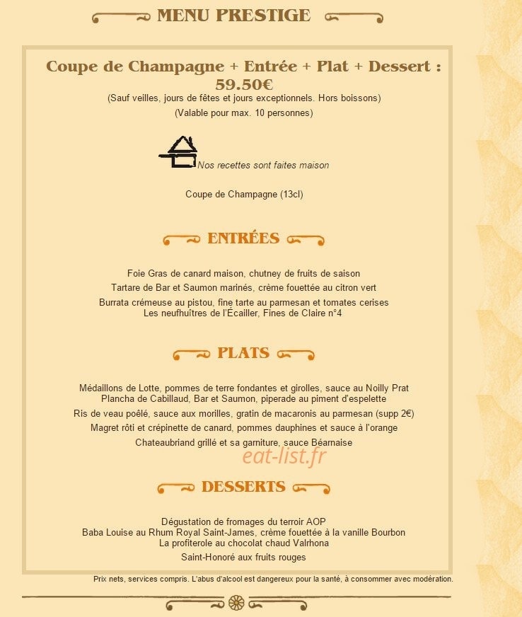 Brasserie Floderer — carte page 9