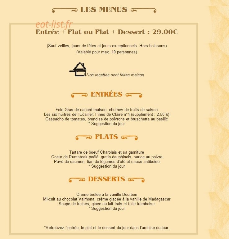 Brasserie Floderer — carte page 8