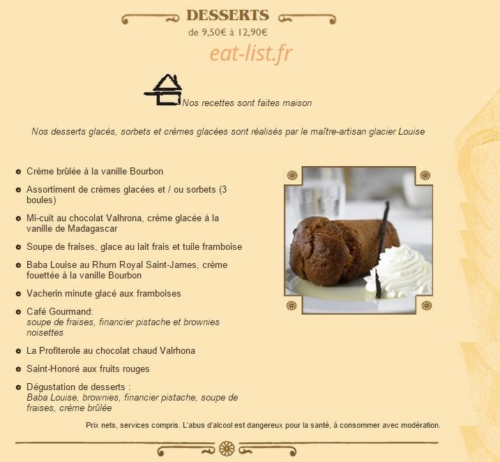 Brasserie Floderer — carte page 6