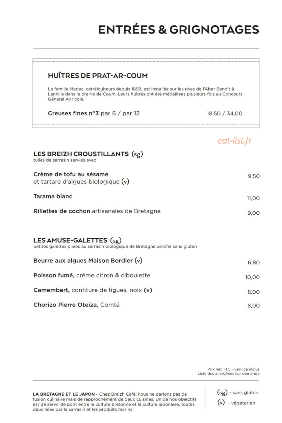 Breizh Café — carte page 2