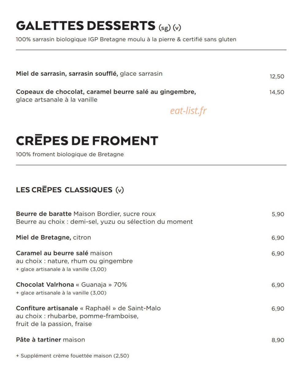 Breizh Café — carte page 5