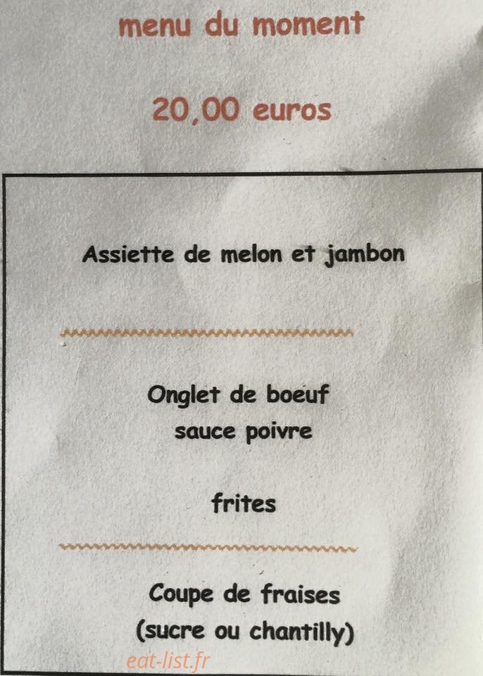 Café Petite — carte page 1