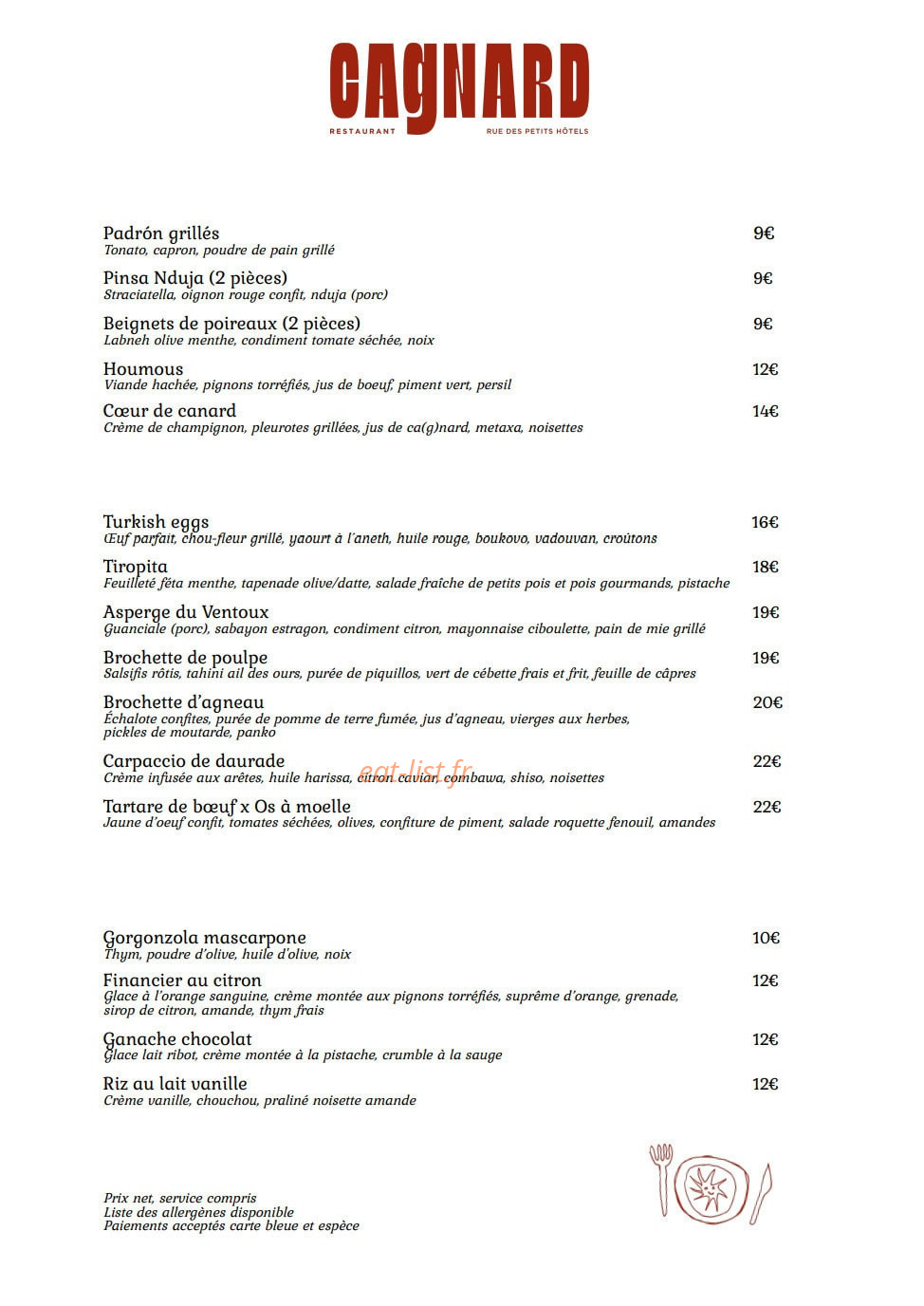 Cagnard — carte page 1