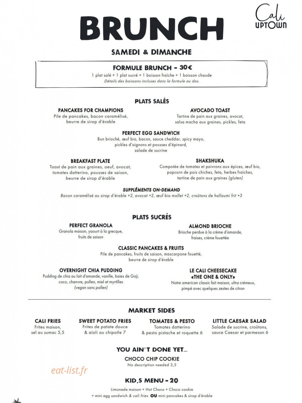 Cali Uptown — carte page 3