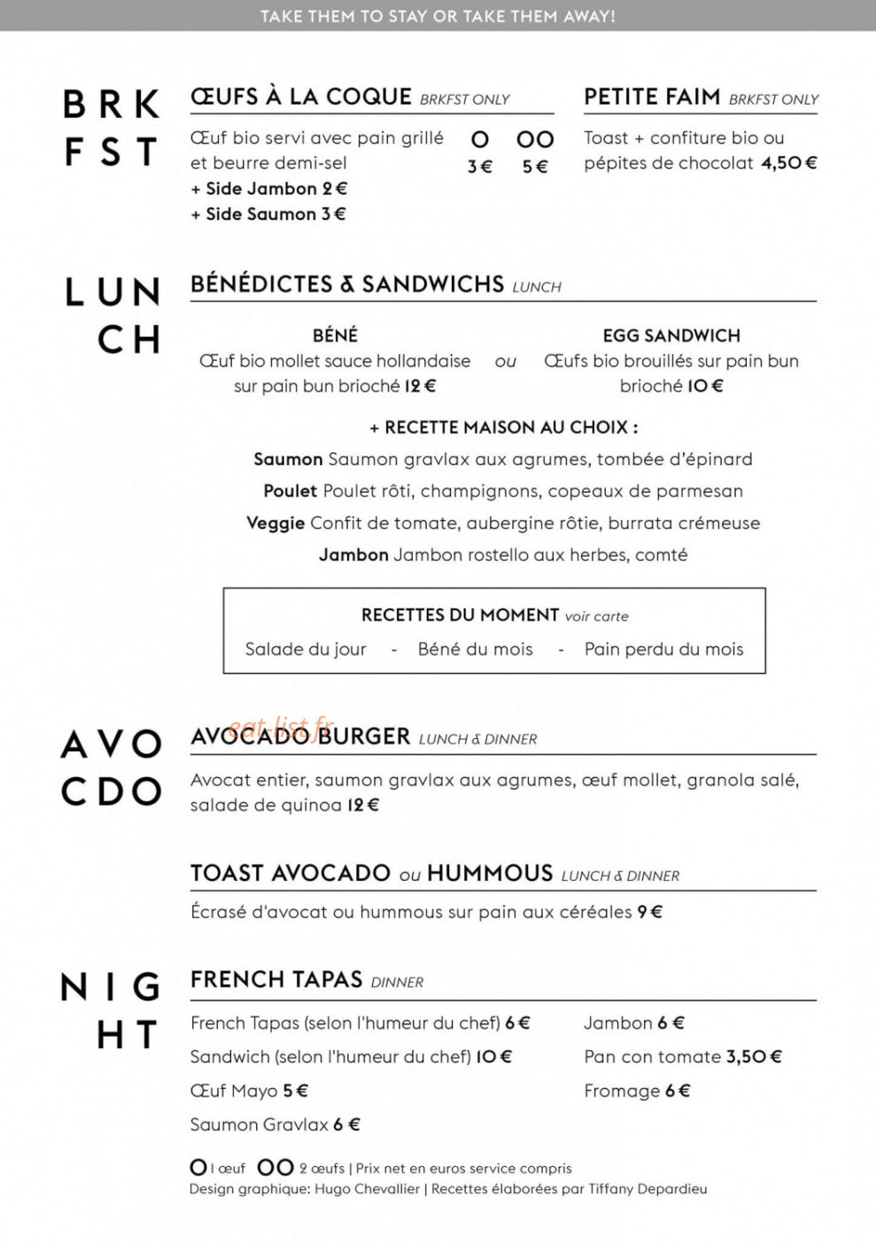 Caoua Coffee Stop — carte page 2