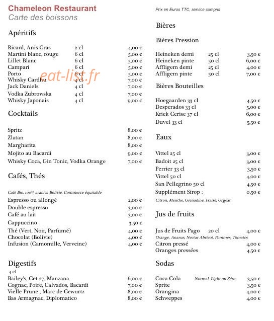 Chameleon — carte page 3
