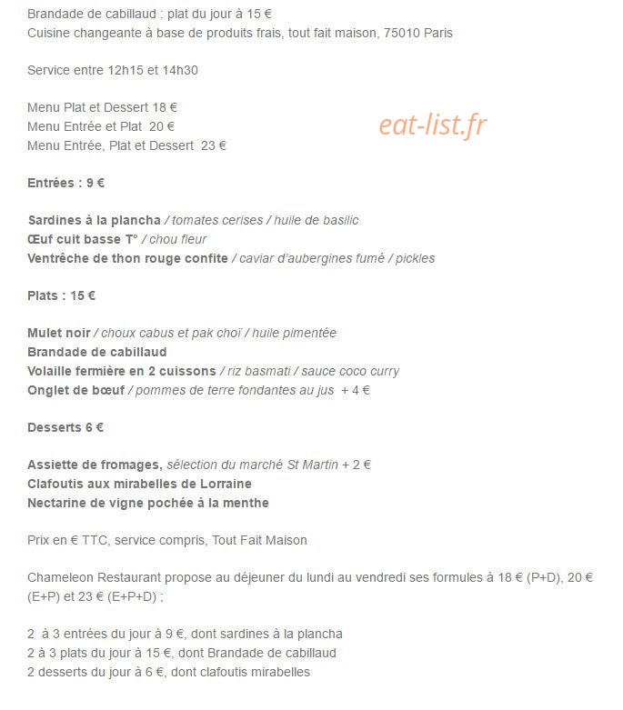 Chameleon — carte page 1