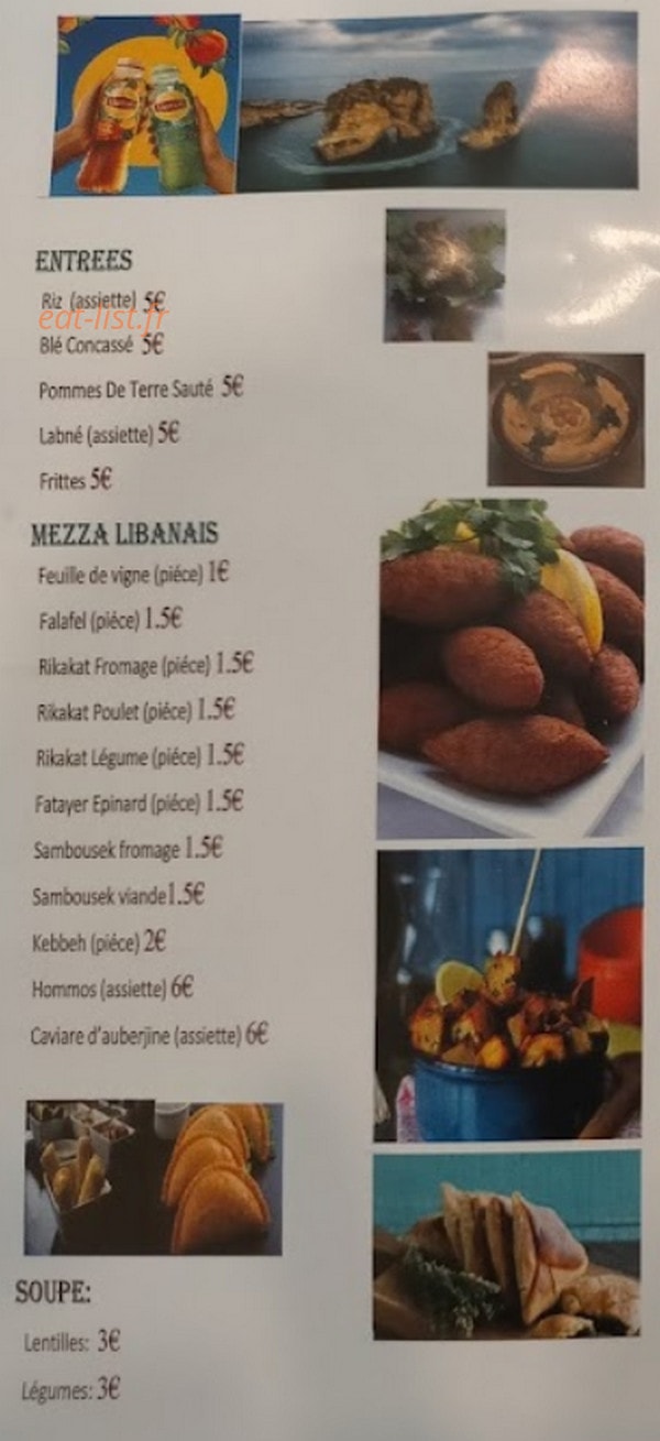 Chez Anna — carte page 1