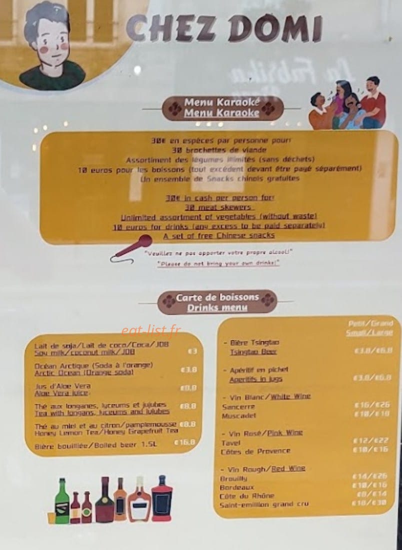 Chez Domi — carte page 2