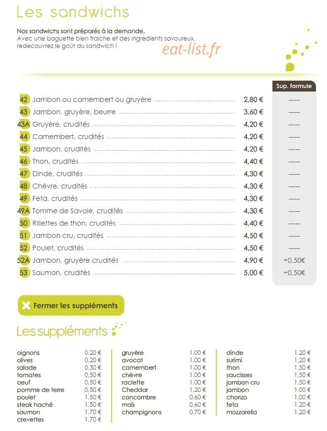 Chez grégoire — carte page 5