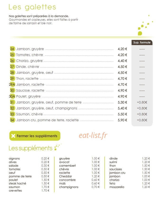 Chez grégoire — carte page 3