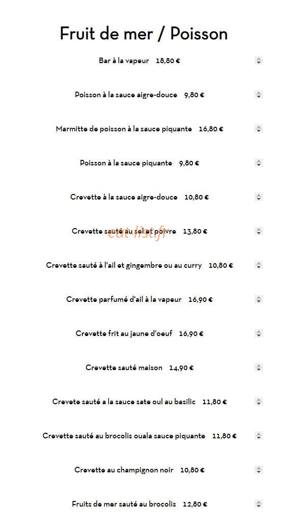Chez Qian — carte page 6