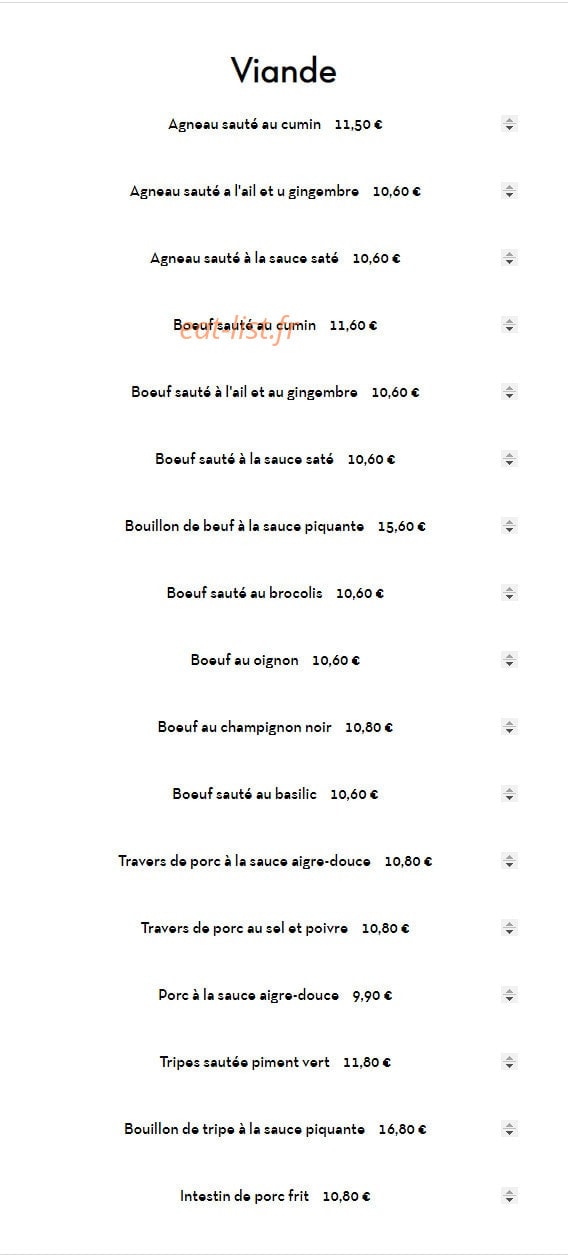 Chez Qian — carte page 5
