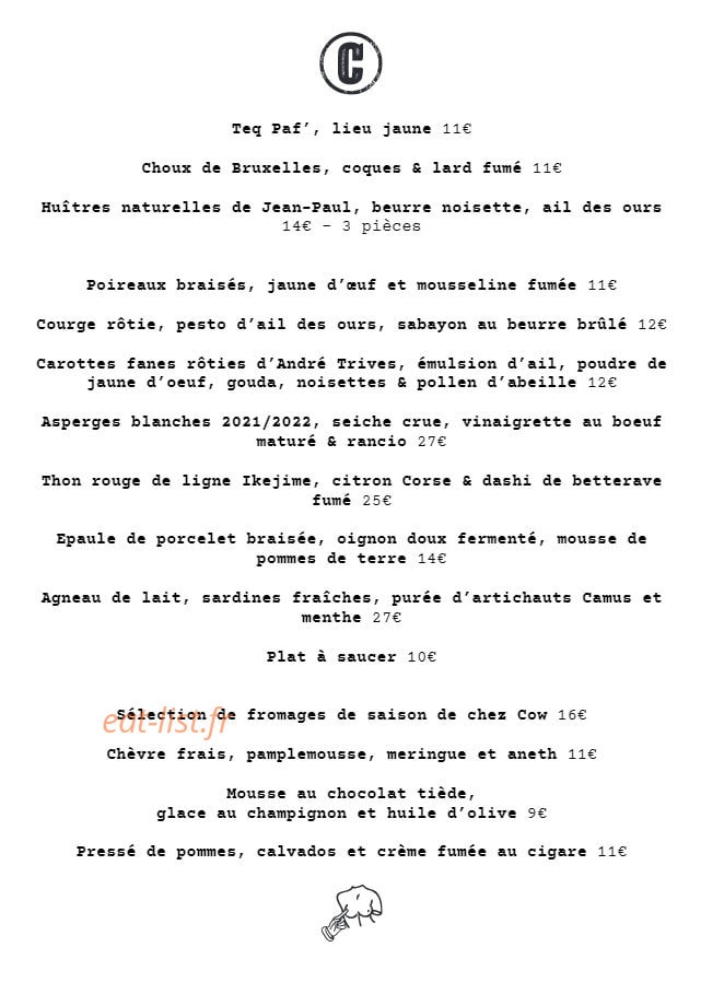 Chocho — carte page 1