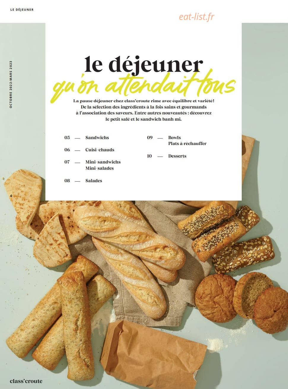 Class'croute — carte page 2
