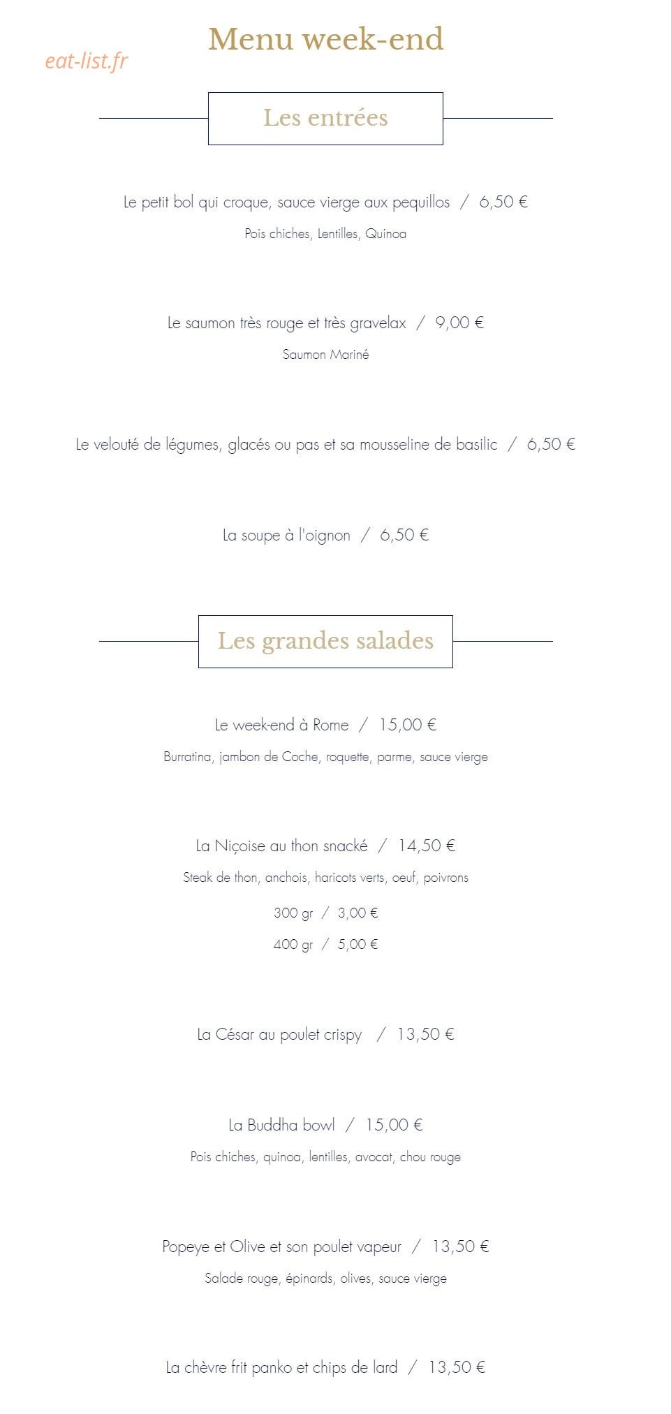 Comptoir du marché — carte page 5
