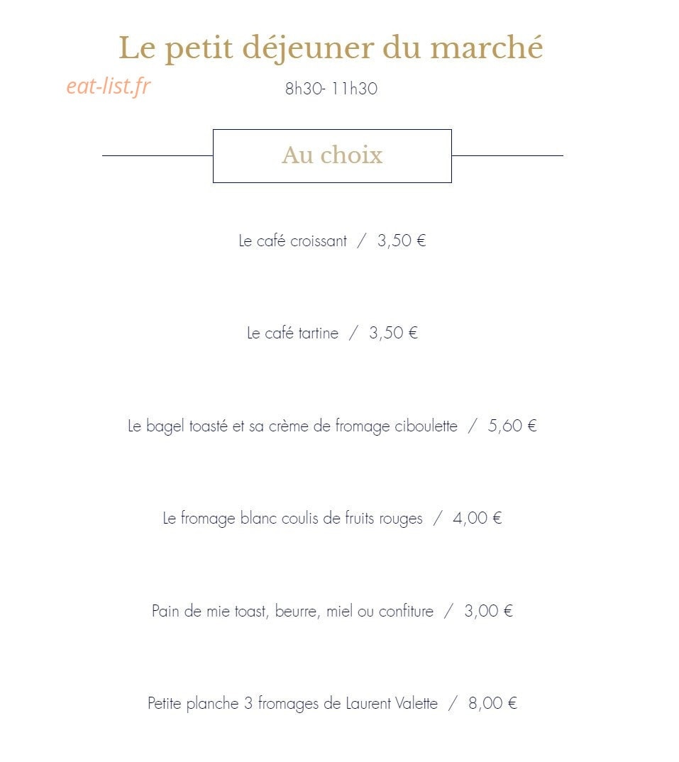 Comptoir du marché — carte page 10