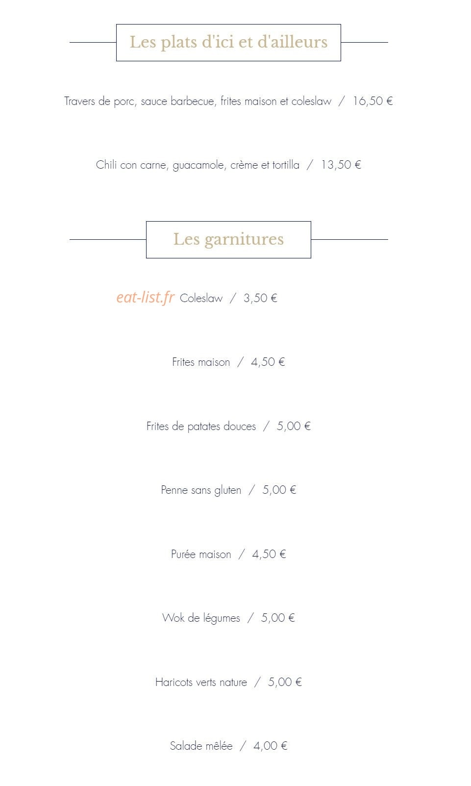 Comptoir du marché — carte page 6