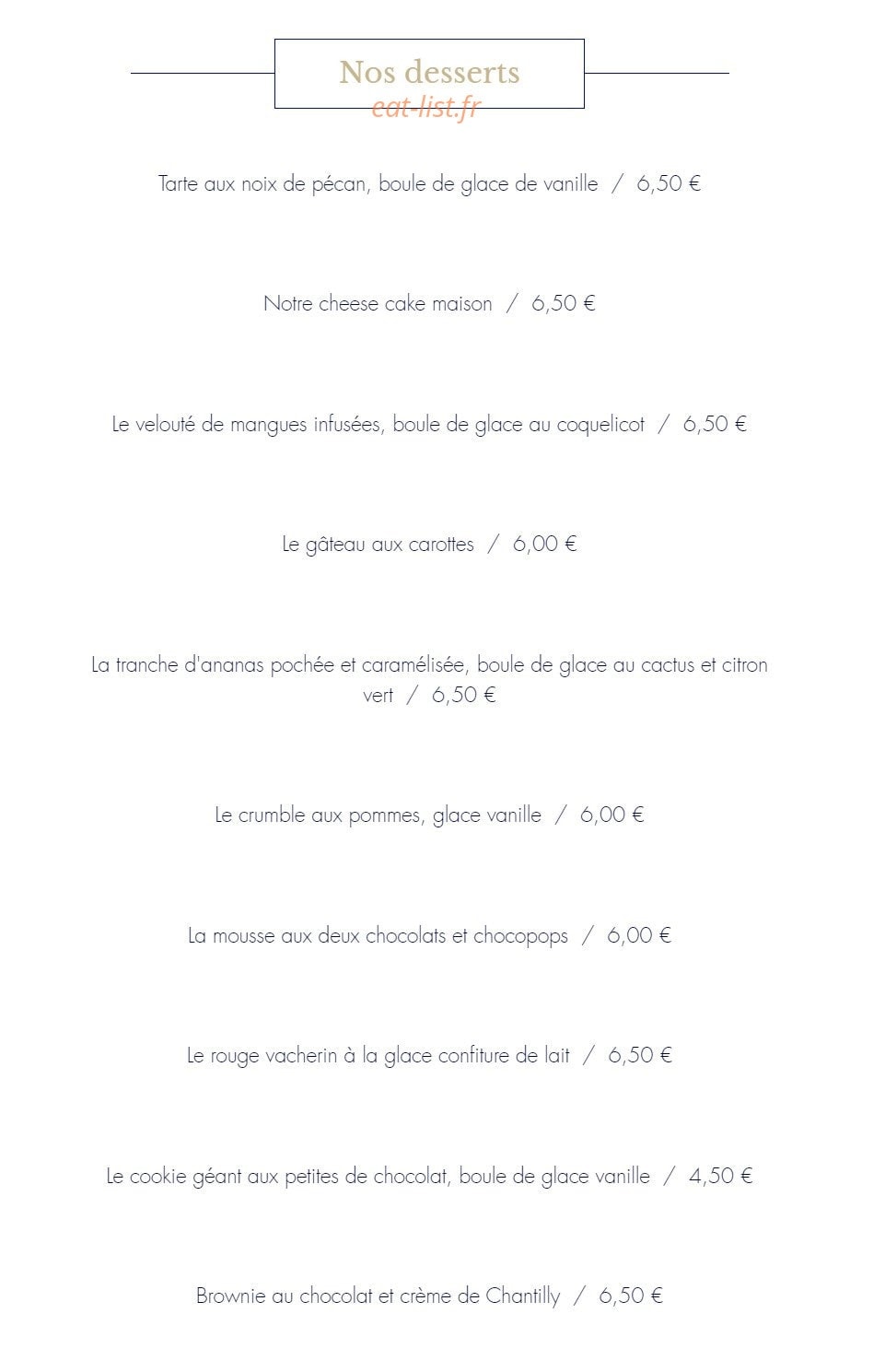 Comptoir du marché — carte page 7