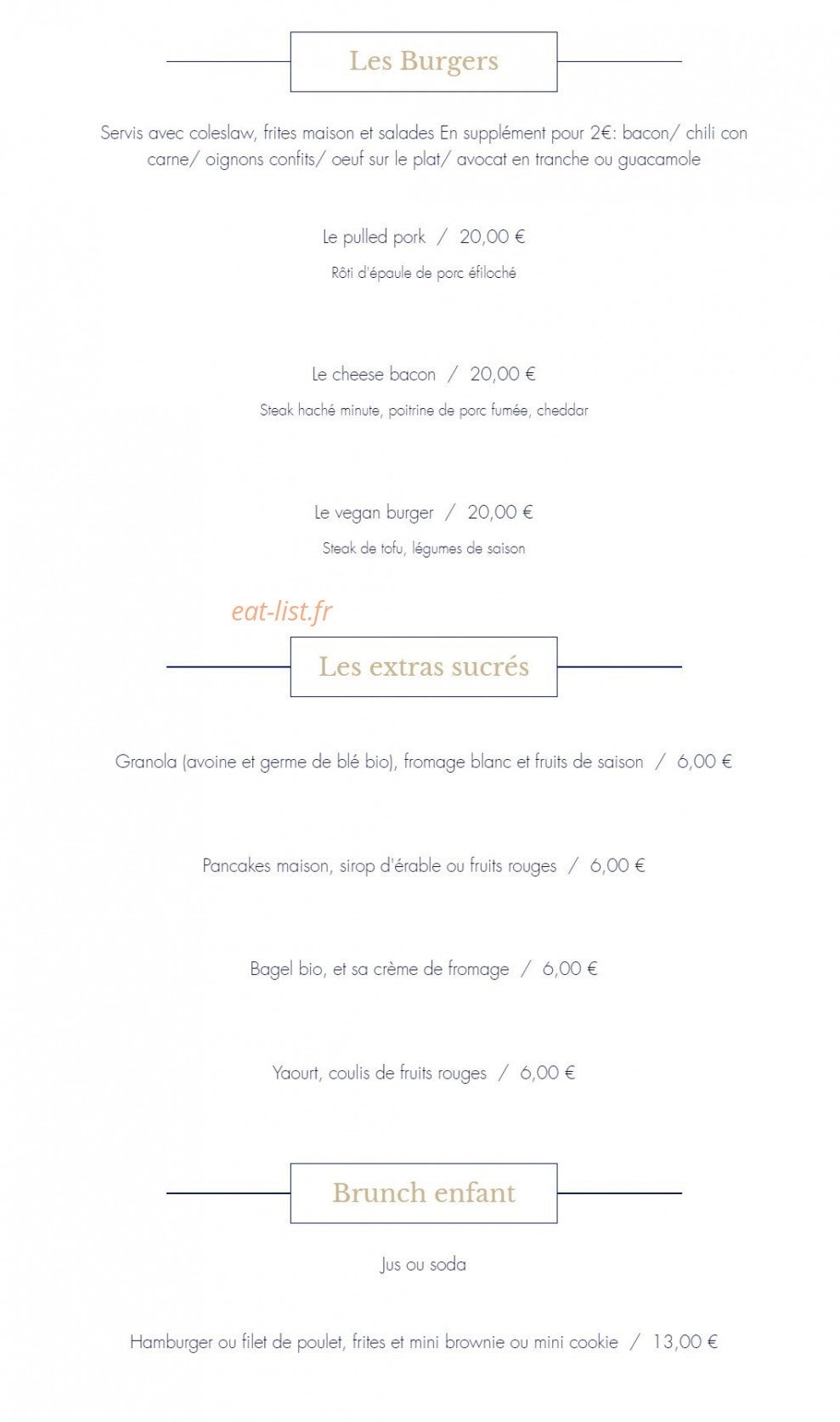 Comptoir du marché — carte page 9