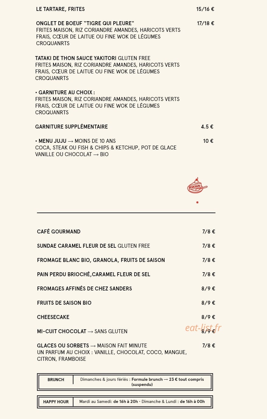 Delaville Café — carte page 3