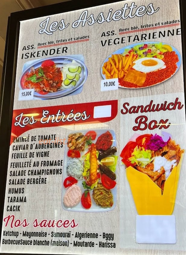 Délicieux Istanbul — carte page 1
