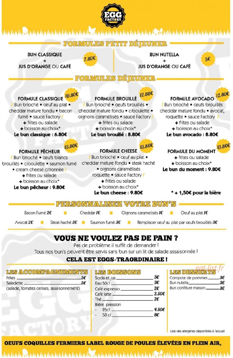 Egg Factory — carte page 1