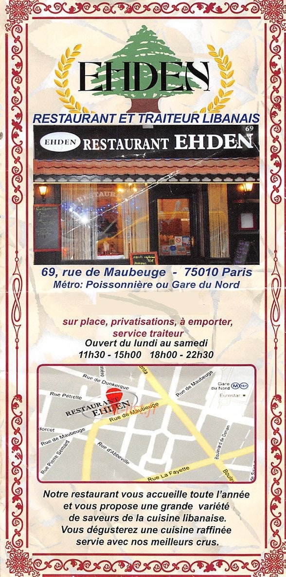 Ehden — carte page 1
