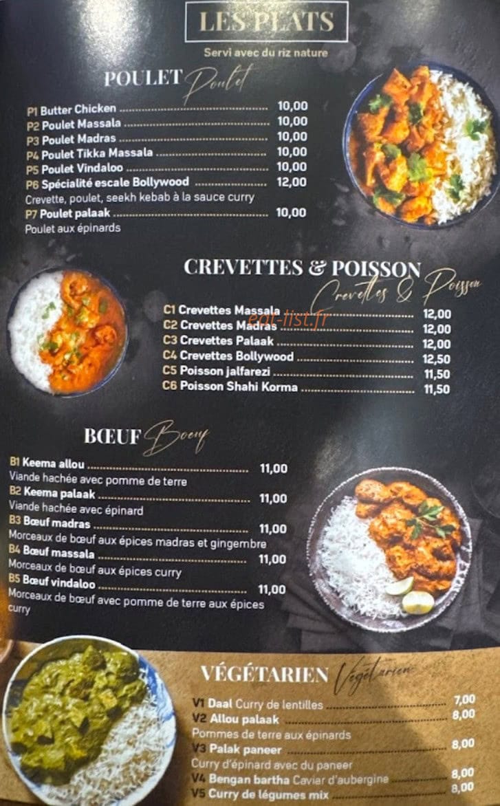 Escale bollywood — carte page 2
