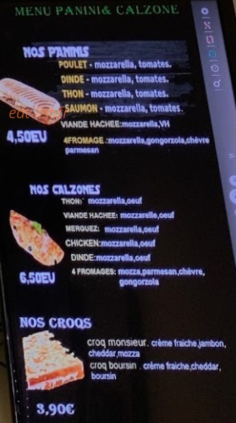 Fasty Food — carte page 3