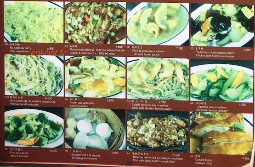 Festin de Chine — carte page 2